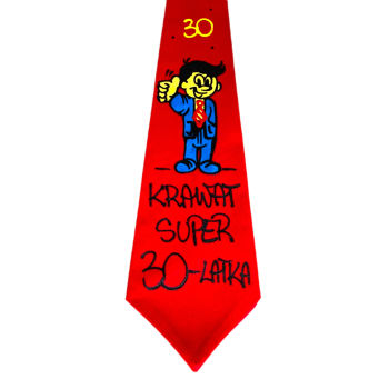 [Kb02-30] Krawat bawełniany KRAWAT SUPER 30 latka